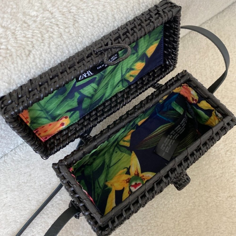 ZARA mini crossbody raffia bag- ✿ super cool 2026 must have✿ - Picture 8 of 8